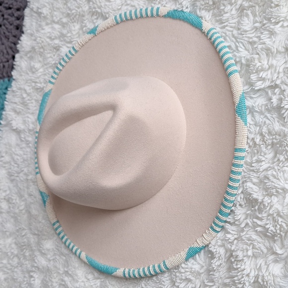 1 of a kind beaded hat - Picture 2 of 3